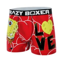 CRAZYBOXER Spongebob Squarepants Valentine's Men's Soft Boxer Briefs (Creative Packaging) 9 CRAZYBOXER Spongebob Squarepants Valentine's Men's Soft Boxer Briefs (Creative Packaging) -Crazy Boxer CBSPB0105VAL2N 4