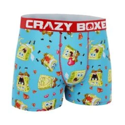 CRAZYBOXER Spongebob Valentine Men's Boxer Briefs -Crazy Boxer CBSPB0105VALE 3