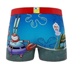 CRAZYBOXER Spongebob Krabs Men's Boxer Briefs (3 Pack) -Crazy Boxer CBSPB0105X3A7 2