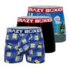 CRAZYBOXER Spongebob Krabs Men's Boxer Briefs (3 Pack)