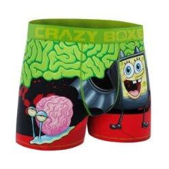 CRAZYBOXER Men's Spongebob Squarepants HalloweenBoxer Briefs 6 CRAZYBOXER Men's Spongebob Squarepants HalloweenBoxer Briefs -Crazy Boxer CBSPB01BRAIN 3