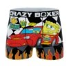 CRAZYBOXER Spongebob Racing Flames Men's Boxer Briefs