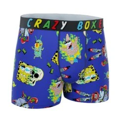 CRAZYBOXER Spongebob All Characters Men's Boxer Briefs -Crazy Boxer CBSPB01COLO 3