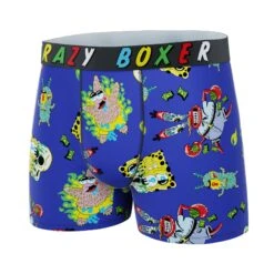 CRAZYBOXER Spongebob All Characters Men's Boxer Briefs -Crazy Boxer CBSPB01COLO 4