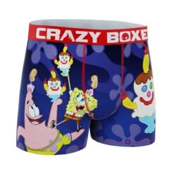 CRAZYBOXER SpongeBob Face Men's Boxer Briefs (Creative Packaging)) -Crazy Boxer CBSPB01GOOFN 3