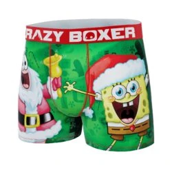 CRAZYBOXER SpongeBob Santa Claus Men's Boxer Briefs -Crazy Boxer CBSPB01HOLI 4