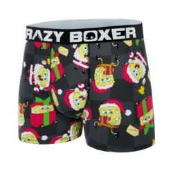 CRAZYBOXER SpongeBob Christmas Gift Box Men's Boxer Briefs -Crazy Boxer CBSPB01NOWE 4