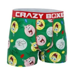 CRAZYBOXER SpongeBob Christmas Ornaments Men's Boxer Briefs 6 CRAZYBOXER SpongeBob Christmas Ornaments Men's Boxer Briefs -Crazy Boxer CBSPB01TREE 3
