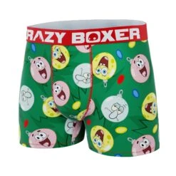 CRAZYBOXER SpongeBob Christmas Ornaments Men's Boxer Briefs 7 CRAZYBOXER SpongeBob Christmas Ornaments Men's Boxer Briefs -Crazy Boxer CBSPB01TREE 4