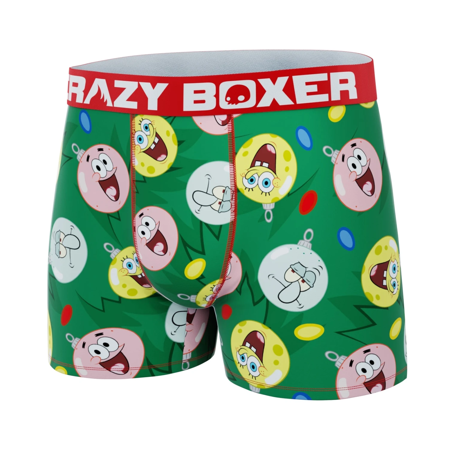 CRAZYBOXER SpongeBob Christmas Ornaments Men's Boxer Briefs 4 CRAZYBOXER SpongeBob Christmas Ornaments Men's Boxer Briefs - Image 4