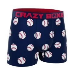 Men's Boxer Briefs - SPORT - BASEBALL -Crazy Boxer CBSPO0101BBA2 3
