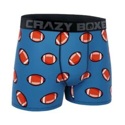 Men's Boxer Briefs - SPORT - FOOTBALL 6 Men's Boxer Briefs - SPORT - FOOTBALL -Crazy Boxer CBSPO0101FOO2 3