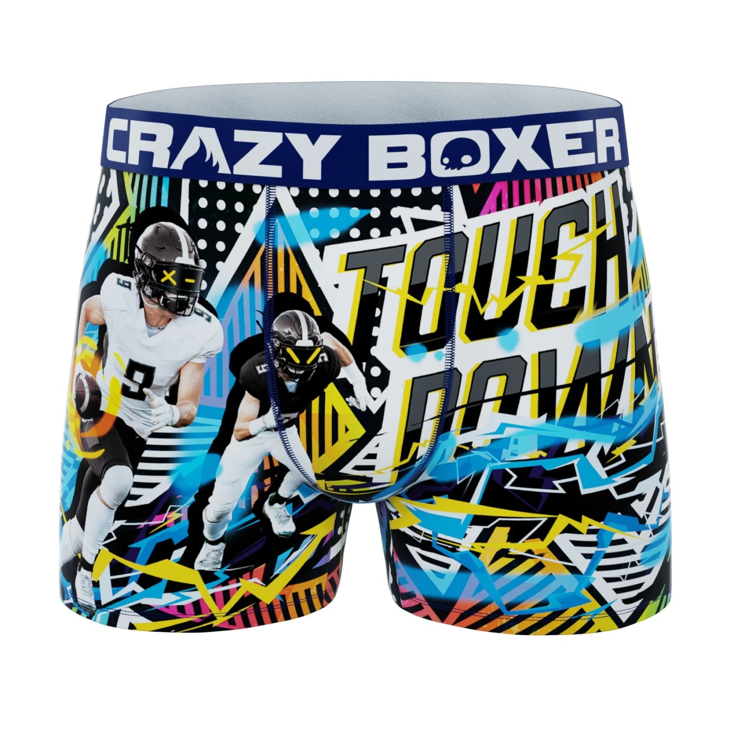 CRAZYBOXER Sports Football USAMen's Boxer Briefs 1 CRAZYBOXER Sports Football USAMen's Boxer Briefs
