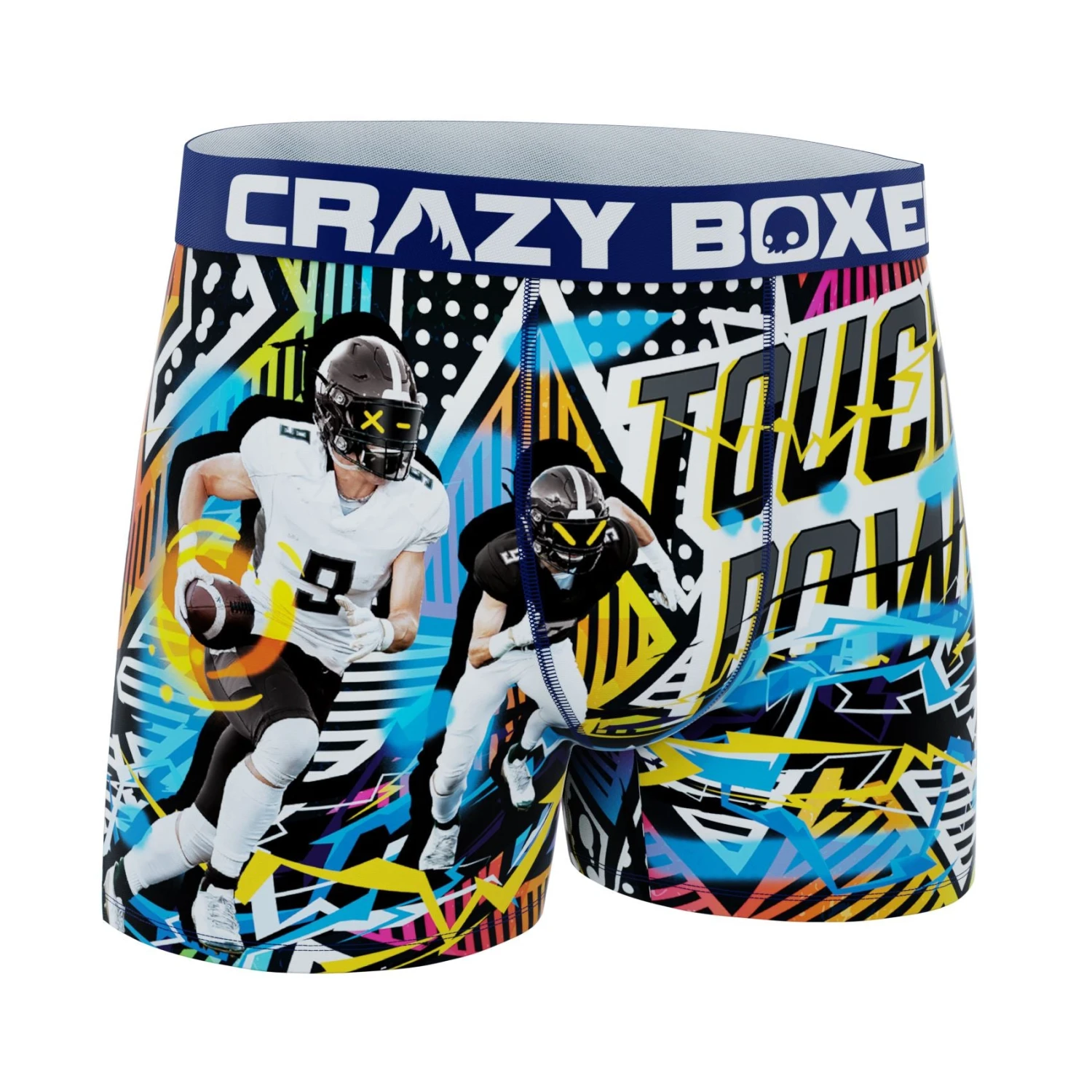 CRAZYBOXER Sports Football USAMen's Boxer Briefs 3 CRAZYBOXER Sports Football USAMen's Boxer Briefs - Image 3