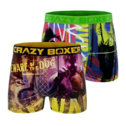 CRAZYBOXER Sports Skate Men's Boxer Briefs (2 Pack)