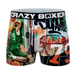 CRAZYBOXER Sports BaskMen's Boxer Briefs (Pack 3) -Crazy Boxer CBSPO0102X3A1 8