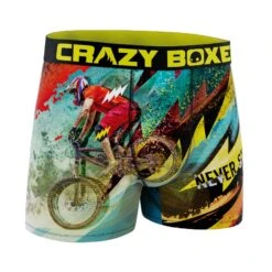 CRAZYBOXER Sport Mountain Bike Kid's Boxer Briefs 6 CRAZYBOXER Sport Mountain Bike Kid's Boxer Briefs -Crazy Boxer CBSPO0302VTT 3