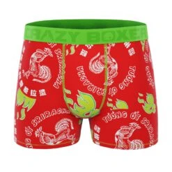 CRAZYBOXER Sriracha Men's Boxer Briefs (9 Pack) -Crazy Boxer CBSRI0101X9C1 1