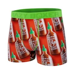 CRAZYBOXER Sriracha Take Away Box Men's Boxer Briefs (Creative Packaging) -Crazy Boxer CBSRI0102BOTLN 4