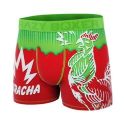 CRAZYBOXER Sriracha Chili Men's Boxer Briefs -Crazy Boxer CBSRI0102FIRE 4