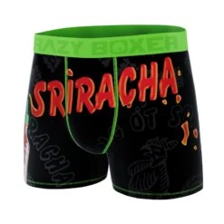 CRAZYBOXER Sriracha Sauce Men's Boxer Briefs -Crazy Boxer CBSRI0102SAUC 4