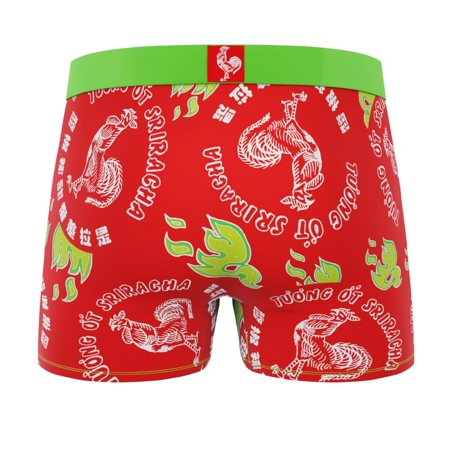 CRAZYBOXER Sriracha Rooster Men's Boxer Briefs (2 Pack) 3 CRAZYBOXER Sriracha Rooster Men's Boxer Briefs (2 Pack) - Image 3