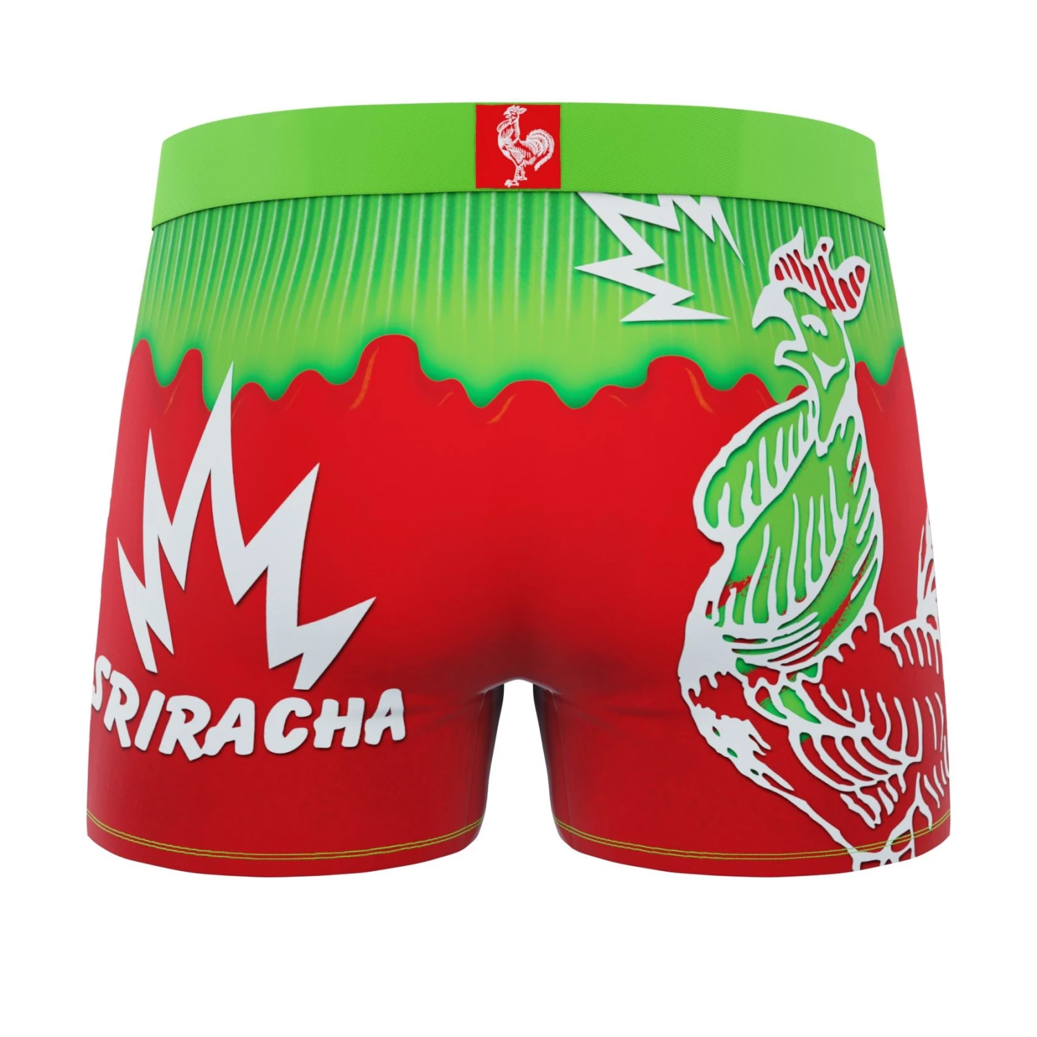 CRAZYBOXER Sriracha Rooster Men's Boxer Briefs (2 Pack) 5 CRAZYBOXER Sriracha Rooster Men's Boxer Briefs (2 Pack) - Image 5