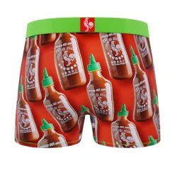 CRAZYBOXER Sriracha Powerfull Sauce Men's Boxer Briefs (2 Pack) -Crazy Boxer CBSRI0103X2C3 7