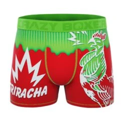 CRAZYBOXER Sriracha Men's Boxer Briefs (3 Pack) -Crazy Boxer CBSRI0103X3C4 8