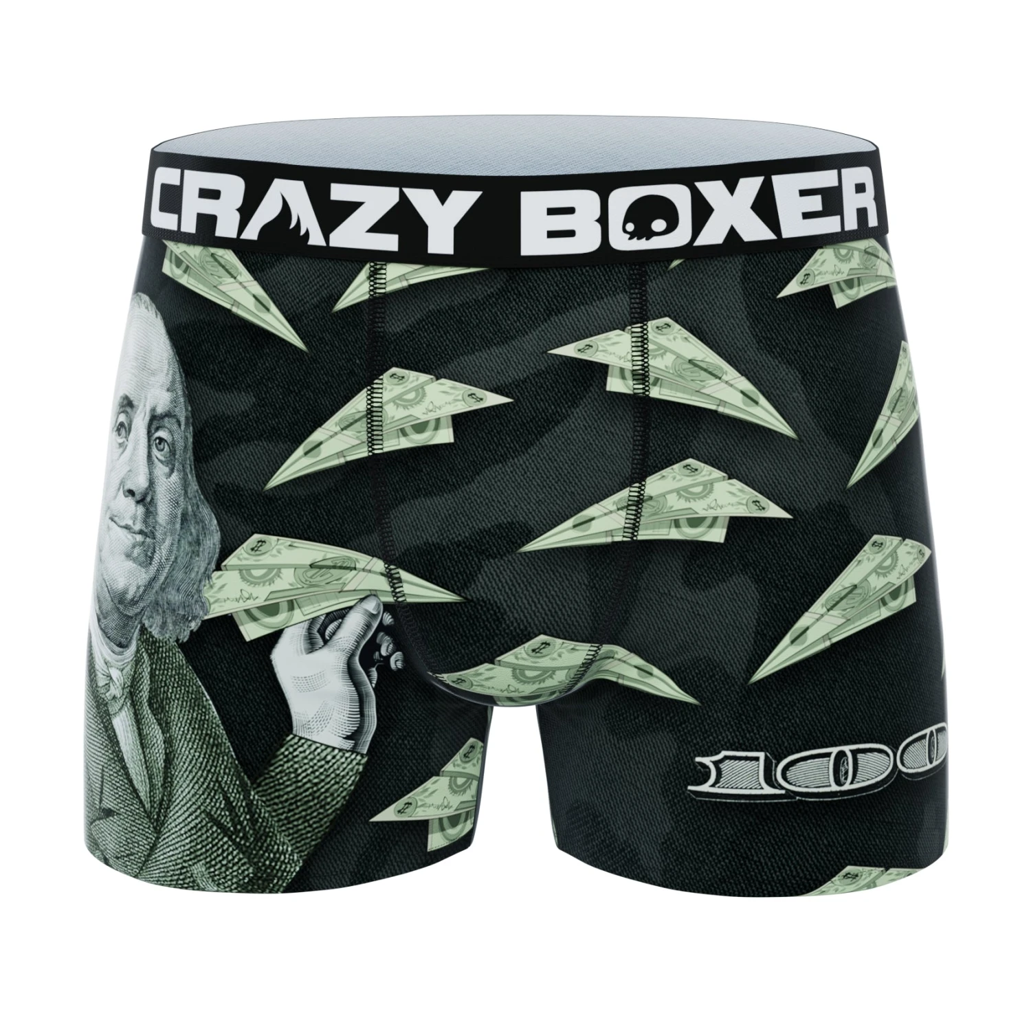 CRAZYBOXER Money Dollars Box Men's Boxer Briefs (Creative Packaging) 2 CRAZYBOXER Money Dollars Box Men's Boxer Briefs (Creative Packaging) - Image 2