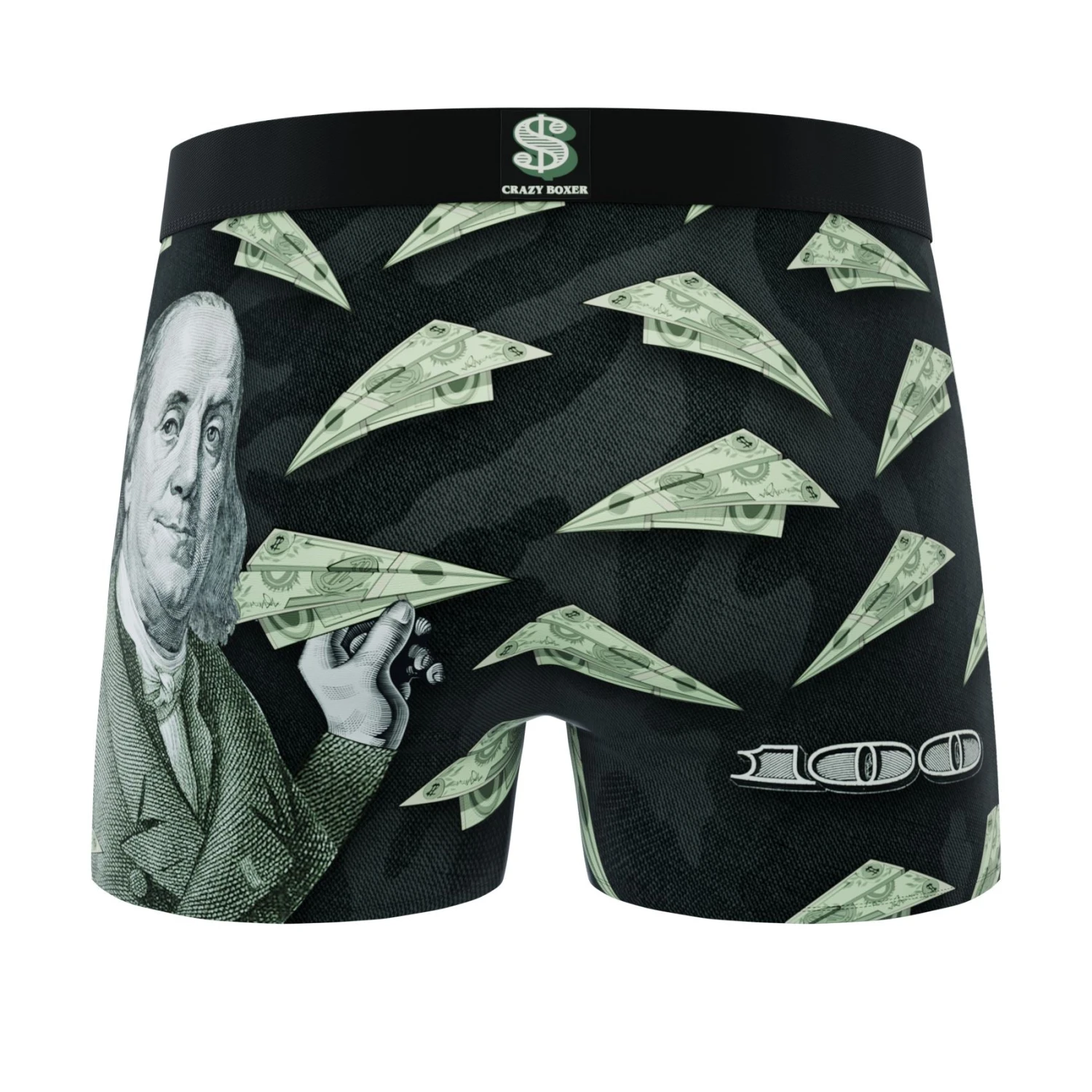 CRAZYBOXER Money Dollars Box Men's Boxer Briefs (Creative Packaging) 3 CRAZYBOXER Money Dollars Box Men's Boxer Briefs (Creative Packaging) - Image 3