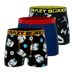 CRAZYBOXER Star Wars DARTH VADERMen's Men's Boxer Briefs (3 Pack)