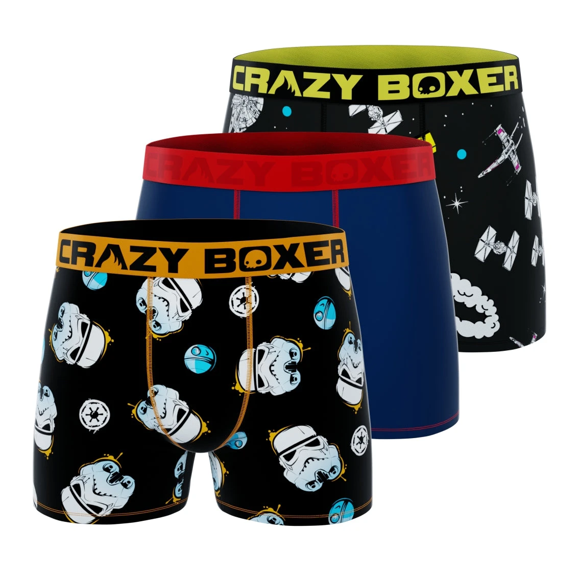 CRAZYBOXER Star Wars DARTH VADERMen's Men's Boxer Briefs (3 Pack) 1 CRAZYBOXER Star Wars DARTH VADERMen's Men's Boxer Briefs (3 Pack)