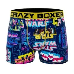 CRAZYBOXER Star Wars Logo Men's Men's Boxer Briefs (3 Pack) -Crazy Boxer CBSTW0101X3D2 8