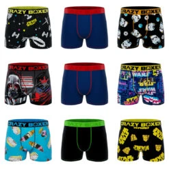 CRAZYBOXER Star Wars Men's Boxer Briefs (9 Pack)