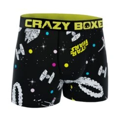CRAZYBOXER Star Wars Space Ships Men's Boxer Briefs -Crazy Boxer CBSTW0102FLY 4