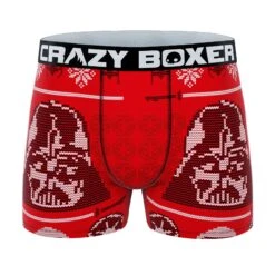 CRAZYBOXER Star Wars Vador Christmas Holiday Men's Boxer Briefs