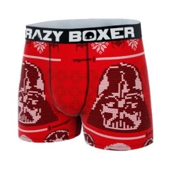 CRAZYBOXER Star Wars Vador Christmas Holiday Men's Boxer Briefs -Crazy Boxer CBSTW0103VADO 4
