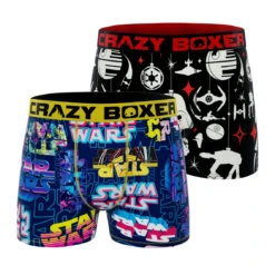 CRAZYBOXER STAR WARS Holidays Men's Boxer Briefs (2 Pack)