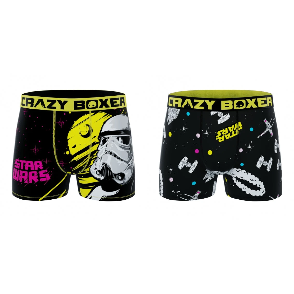 CRAZYBOXER Star Wars Stromtroopers Space Ships Men's Boxer Briefs (2 Pack) 2 CRAZYBOXER Star Wars Stromtroopers Space Ships Men's Boxer Briefs (2 Pack) - Image 2