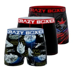 CRAZYBOXER Star Wars Men's Boxer Briefs (3 Pack)