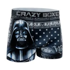 CRAZYBOXER Star Wars Darth Vader Men's Boxer Briefs -Crazy Boxer CBSTW0104DARK 3