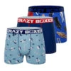 CRAZYBOXER Star Wars Blue Men's Boxer Briefs (Pack 3)