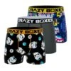 CRAZYBOXER Star Wars Logo Men's Boxer Briefs (3 Pack)