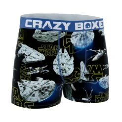 CRAZYBOXER Star Wars Falcon Men's Boxer Briefs 6 CRAZYBOXER Star Wars Falcon Men's Boxer Briefs -Crazy Boxer CBSW101FAL 3