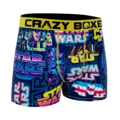 CRAZYBOXER Star Wars Logo Men's Boxer Briefs -Crazy Boxer CBSW101LOG 3