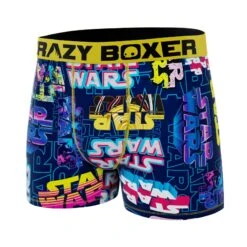 CRAZYBOXER Star Wars Logo Men's Boxer Briefs -Crazy Boxer CBSW101LOG 4