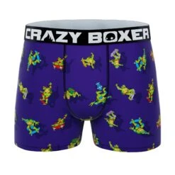 CRAZYBOXER Ninja Turtles Skateboard Men's Boxer Briefs