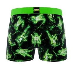 CRAZYBOXER Ninja Turtles Green Power Skateboard Men's Boxer Briefs (2 Pack) -Crazy Boxer CBTMN0103X2C2 7