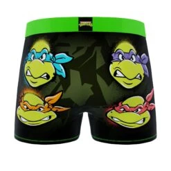 CRAZYBOXER Ninja Turtles Cowabunga + TMNT Team Men's Boxer Briefs (2 Pack) -Crazy Boxer CBTMN0103X2C3 5